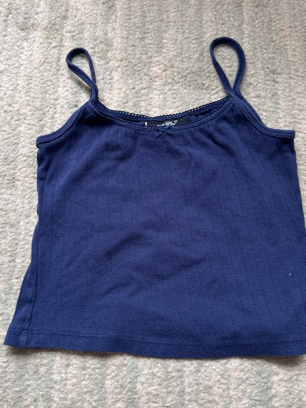 Just Polly cotton navy cami